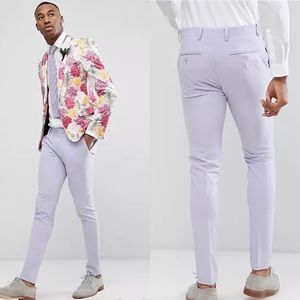 ASOS Wedding Super Skinny Fit Suit Pants Lilac 28